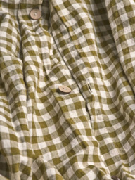 Piglet in Bed Gingham Linen Blend Bedding - thumbnail 3