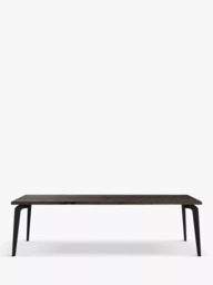 John Lewis Reigate Fixed Dining Table, Natural Edge, Solid Oak Dark Oil - thumbnail 3