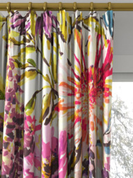 Harlequin Floreale Made to Measure Curtains or Roman Blind, Fuchsia/Heather/Lime - thumbnail 2