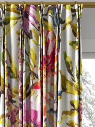 Harlequin Floreale Made to Measure Curtains or Roman Blind, Fuchsia/Heather/Lime - thumbnail 6