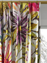 Harlequin Floreale Made to Measure Curtains or Roman Blind, Fuchsia/Heather/Lime - thumbnail 4