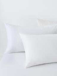 John Lewis Sheringham Pure Cotton Floral Jacquard Duvet Cover Set, White - thumbnail 3
