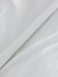John Lewis Sheringham Pure Cotton Floral Jacquard Duvet Cover Set, White - thumbnail 4