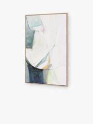 Gallery Direct 'Sketched Lines' Framed Canvas Print, 90 x 60cm, Teal - thumbnail 6