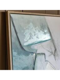 Gallery Direct 'Sketched Lines' Framed Canvas Print, 90 x 60cm, Teal - thumbnail 3