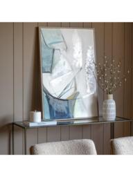 Gallery Direct 'Sketched Lines' Framed Canvas Print, 90 x 60cm, Teal - thumbnail 2