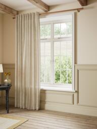 John Lewis Premium Linen Multiway Header Slot Top/Hidden Tab Voile Panel - thumbnail 3