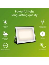 Philips Lois 50W LED Outdoor Flood Light, Black - thumbnail 2