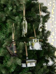 John Lewis The Connoisseur Trumpet Bauble, Gold - thumbnail 3