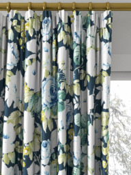 Sanderson Chelsea Made to Measure Curtains or Roman Blind, Forest/Indigo - thumbnail 2