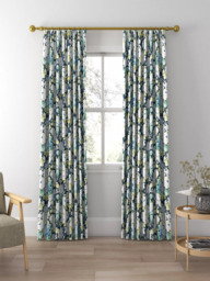 Sanderson Chelsea Made to Measure Curtains or Roman Blind, Forest/Indigo - thumbnail 3