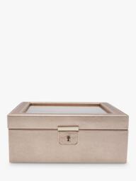 WOLF Palermo Leather 6 Piece Watch Box - thumbnail 1