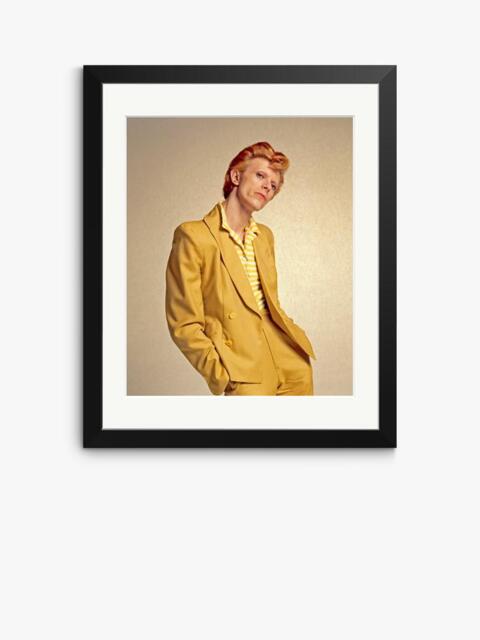 Sonic Editions David Bowie in Yellow Suit Framed Print
