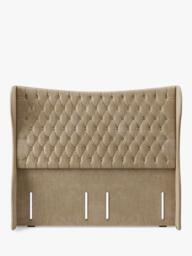 Hypnos Elizabeth Extra Wide Upholstered Headboard, Super King Size - thumbnail 1