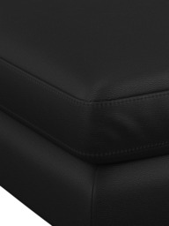 John Lewis Camber Leather Footstool, Light Leg - thumbnail 6