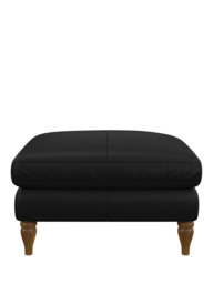 John Lewis Camber Leather Footstool, Light Leg - thumbnail 5