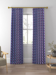 Harlequin x Sophie Robinson Meander Made to Measure Curtains or Roman Blind, Emerald/Aquamarine - thumbnail 3