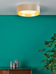 Där Nysa Velvet Flush Ceiling Light, Medium - thumbnail 4