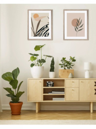 Brookpace Lascelles Botanical Scandi Framed Print, 57 x 47cm, Brown - thumbnail 4
