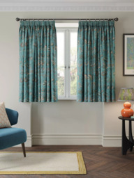 John Lewis Cordelia Floral Weave Pair Lined Pencil Pleat Curtains - thumbnail 5