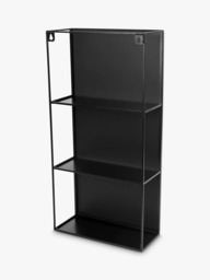 Umbra Cubiko Wall Mirror & Storage Unit, 62 x 30cm, Black - thumbnail 6