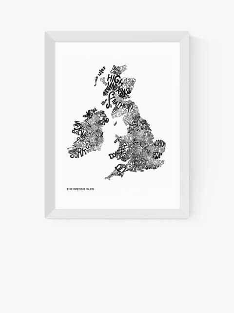 EAST END PRINTS Philip Sheffield 'The British Isles' Framed Print - image 1