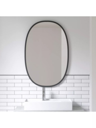 Umbra Hub Oval Wall Mirror, Black - thumbnail 5