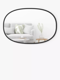 Umbra Hub Oval Wall Mirror, Black - thumbnail 2