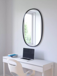 Umbra Hub Oval Wall Mirror, Black - thumbnail 6