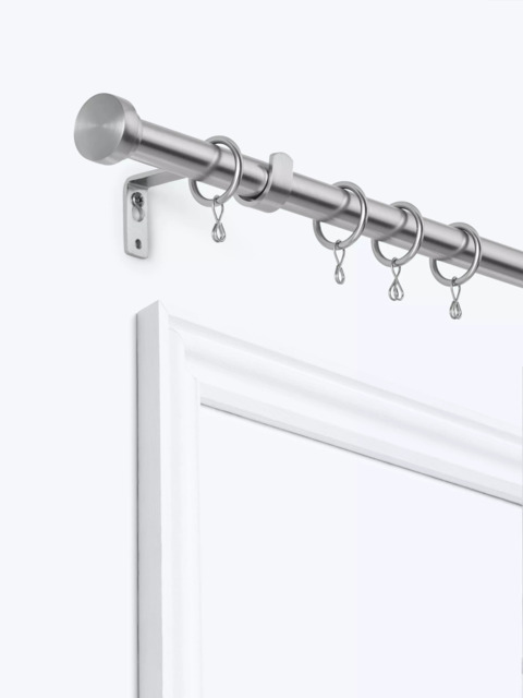 John Lewis Extendable Metal Curtain Pole Kit with Disc Finial, Dia.19mm - image 1