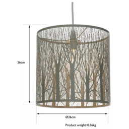 John Lewis Devon Easy-to-Fit Small Ceiling Shade - thumbnail 5