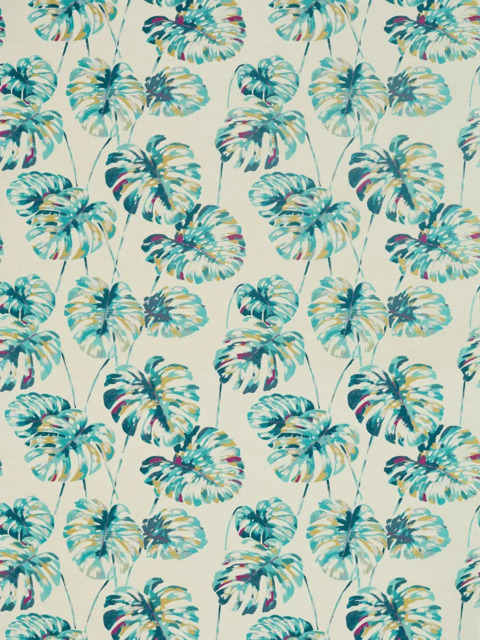 Harlequin Kelapa Made to Measure Curtains or Roman Blind, Lagoon/Cerise - image 1