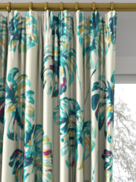 Harlequin Kelapa Made to Measure Curtains or Roman Blind, Lagoon/Cerise - thumbnail 2