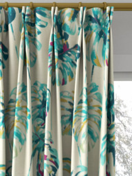 Harlequin Kelapa Made to Measure Curtains or Roman Blind, Lagoon/Cerise - thumbnail 4