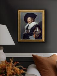 Brookpace Lascelles Frans Hals 'The Laughing Cavalier' Framed Print, 34 x 29cm - thumbnail 2