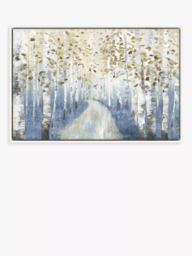 John Lewis Allison Pearce 'New Path I' Framed Canvas Print, 64 x 94cm, Blue/Multi