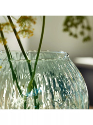 LSA International Canopy Seed Recycled Glass Vase, H11cm, Clear - thumbnail 3