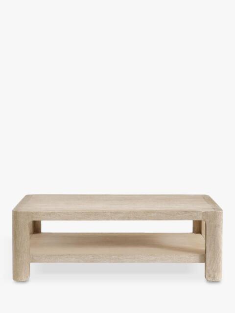 Pottery Barn Aptos Rectangular Coffee Table, Sandwash - image 1