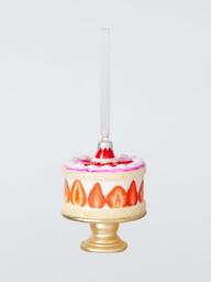 John Lewis The Enthusiast Lambeth Cake Bauble, Pink/Red