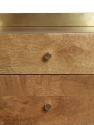 Swoon Fresco 3 Drawer Bedside Table, Natural - thumbnail 4