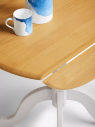 John Lewis Clayton 2-4 Seater Drop Leaf Round Dining Table, FSC-Certified (Beech Wood) - thumbnail 4