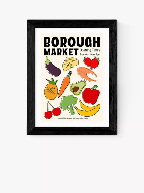 EAST END PRINTS Luxe Poster Co. 'Borough Market ' Framed Print - image 1