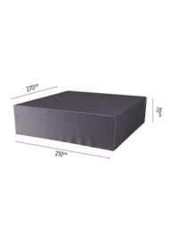Pacific Aerocover Garden Lounge Set Furniture Cover, 210 x 270cm, Anthracite - thumbnail 2