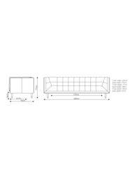 At the Helm Grace Grand 4 Seater Leather Sofa - thumbnail 3
