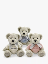 Babyblooms Personalised Berkeley Bear Soft Toy with Bear House Box, Light Blue - thumbnail 4