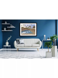 Brookpace Lascelles 'Beverly Hills Hotel 2' Framed Print & Mount, 66 x 81cm, Blue/Multi - thumbnail 3