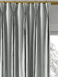 John Lewis Herringbone Made to Measure Curtains or Roman Blind, Nettle Green - thumbnail 6