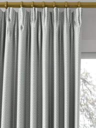 John Lewis Herringbone Made to Measure Curtains or Roman Blind, Nettle Green - thumbnail 2