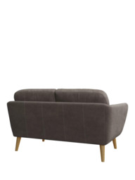 John Lewis Arlo Small 2 Seater Leather Sofa, Light Leg - thumbnail 4