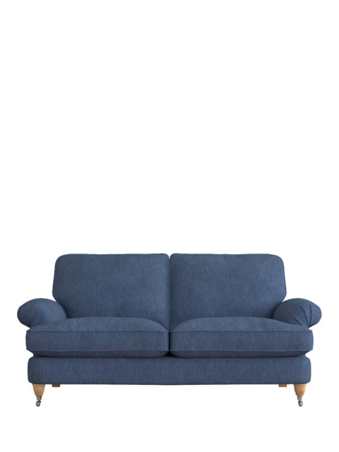 Laura Ashley Beaumaris Medium 2 Seater Sofa, Oak Leg
